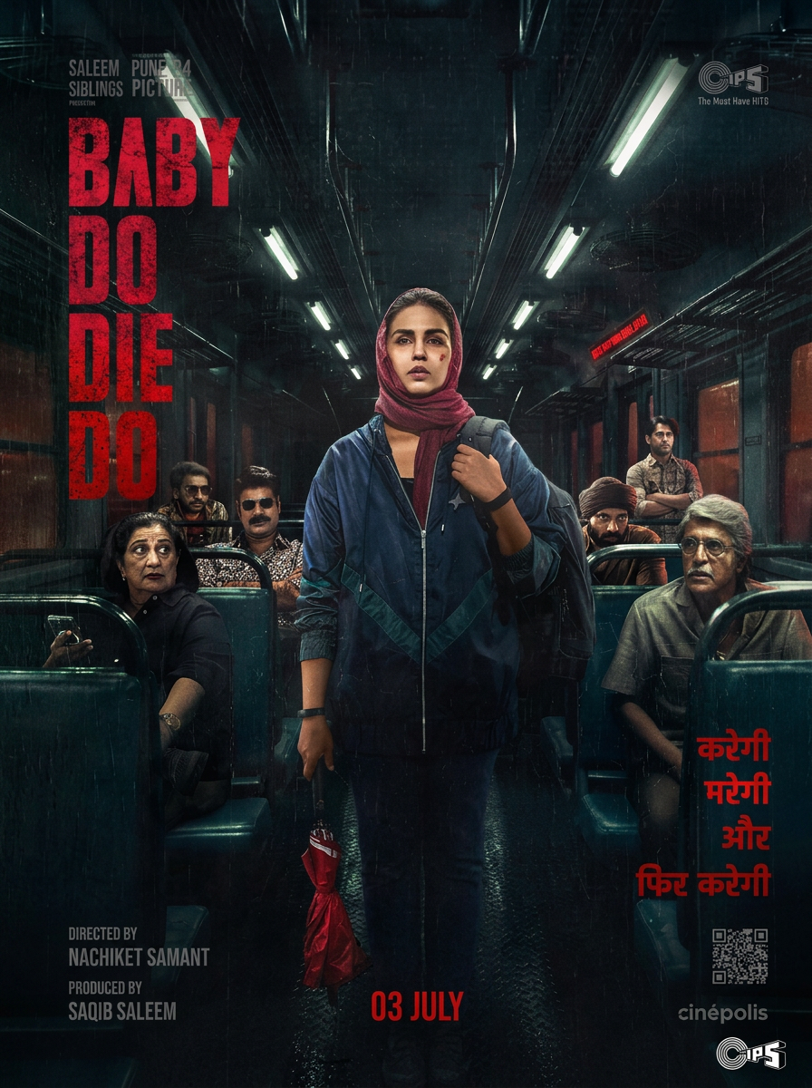 Baby Do Die Do — Official movie poster starring Huma Qureshi